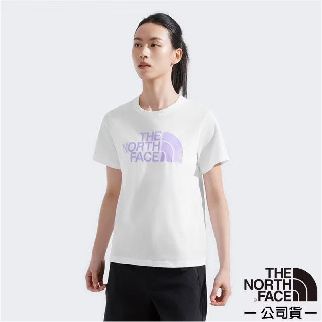 【The North Face】女 FLASHDRY 吸濕透氣排汗短袖圓領T恤.休閒套頭衫/8CK9-QLI 沙丘白✿30E010